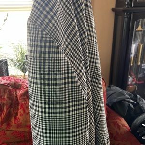 Black and white zip up jacket